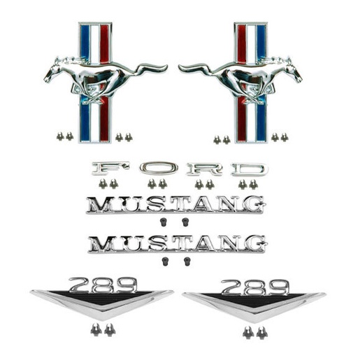 [SDK-6565402828K] Scott Drake Emblems for 1965-1966 MUSTANG - C5ZZ-6540282-8K 