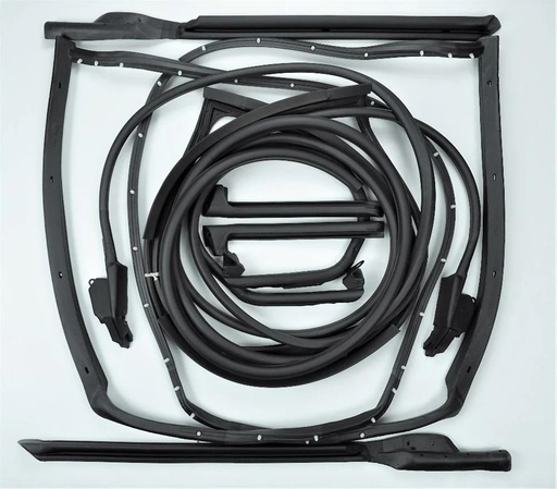 [MMR-K010] Corvette Rubber Convertible T-Top and Door Weatherstrip Kits for 1970-1972 CORVETTE - K010 