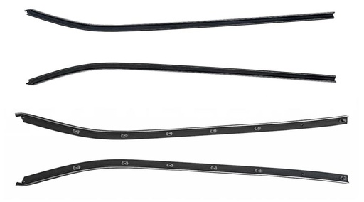 [WFK 1417 69] Precision Replacement Parts Beltline Moldings for 1969-1982 CORVETTE - WFK 1417 69  Coupe T/Top 69-82, Left and Right Hand, 4 Piece Kit 