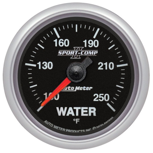 [ATM-880890] AutoMeter 2-1/16" WATER TEMP, 100- 250`F, SPN 110, GAUGE FOR FITECH