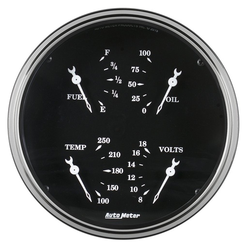 [ATM-1710] AutoMeter 5" QUAD GAUGE, 240-33 Ω, OLD TYME BLACK