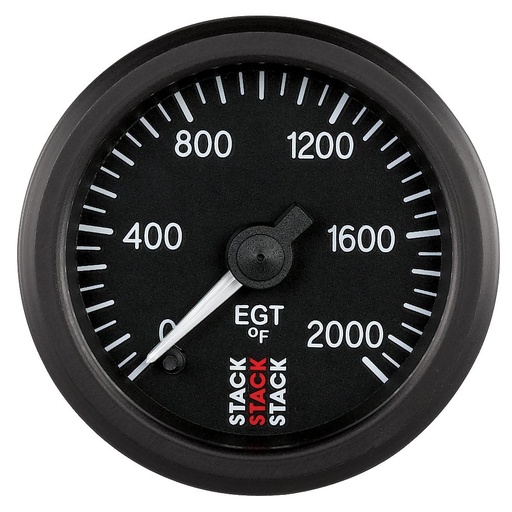 [ATM-ST3314] AutoMeter EXHAUST GAS TEMP, PRO STEPPER MOTOR, 52MM, BLK, 0-2000 °F