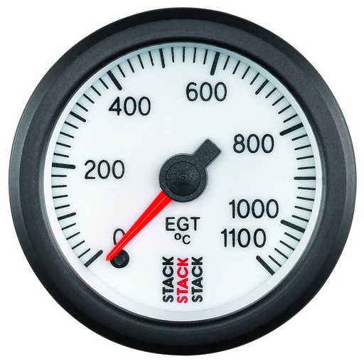 [ATM-ST3363] AutoMeter EXHAUST GAS TEMP, PRO STEPPER MOTOR, 52MM, WHT, 0-1100 °C