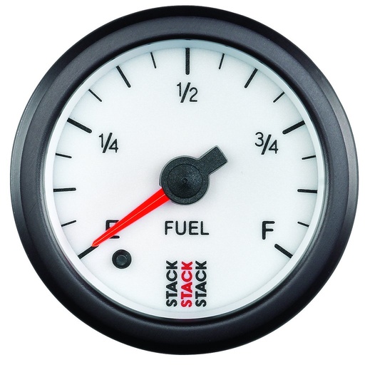 [ATM-ST3365] AutoMeter 2-1/16" FUEL LEVEL, PROGRAMMABLE 0-280 Ω, STEPPER MOTOR, STACK WHT