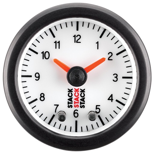 [ATM-ST3367] AutoMeter ANALOG CLOCK, WHT