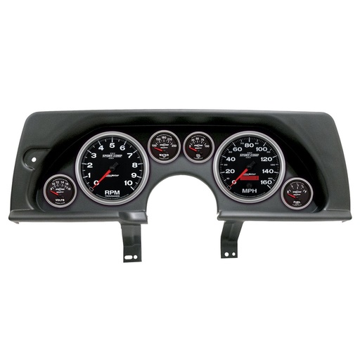 [ATM-2926-12] AutoMeter GAUGE KIT, 6 PC, (5" X2, 2 1/16" X4), CHEVY CAMARO 90-92, SPORT-COMP II
