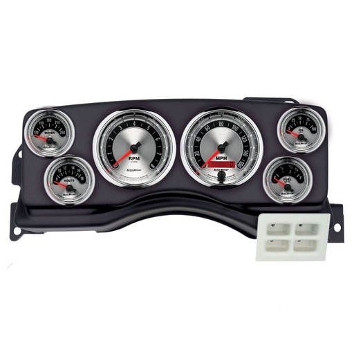 [ATM-2924-01] AutoMeter GAUGE KIT, 6 PC, (3 3/8" X2, 2 1/16" X4), FORD MUSTANG 87-89, AMERICAN MUSCLE