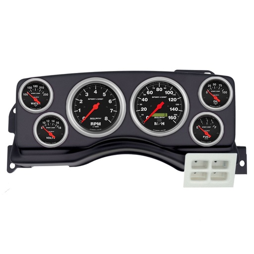 [ATM-2924-11] AutoMeter GAUGE KIT, 6 PC, (3 3/8" X2, 2 1/16" X4), FORD MUSTANG 87-89, SPORT-COMP