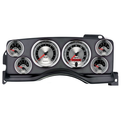 [ATM-2927-01] AutoMeter GAUGE KIT, 6 PC, (3 3/8" X2, 2 1/16" X4), FORD MUSTANG 90-93, AMERICAN MUSCLE