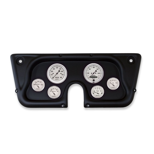 [ATM-2142-08] AutoMeter GAUGE KIT, 6 PC, CHEVY TRK C/K/K5/SUBRBN 67-72, TACH/MPH/FUEL/OILP/WTMP/VOLT, OLD-TYME WHITE