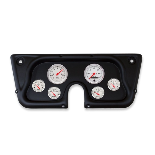 [ATM-2142-03] AutoMeter GAUGE KIT, 6 PC, CHEVY TRK C/K/K5/SUBRBN 67-72, TACH/MPH/FUEL/OILP/WTMP/VOLT, ARCTIC WHITE