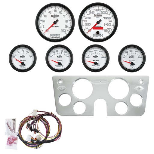 [ATM-7045-10] AutoMeter GAUGE KIT, 6 PC, CHEVY TRUCK 67-72, 2 X 5", 4 X 2-5/8", PHANTOM II