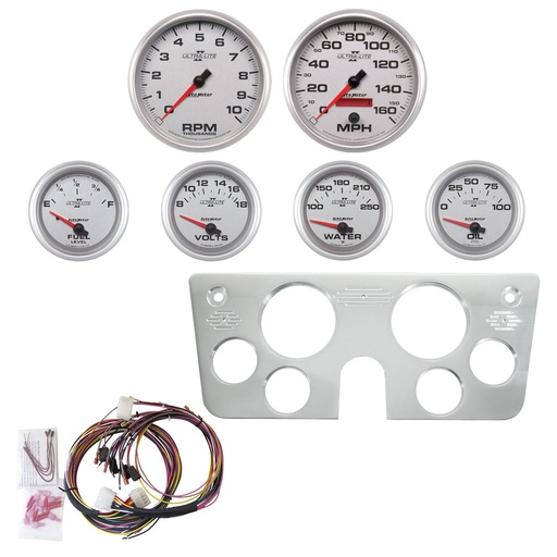 [ATM-7045-14] AutoMeter GAUGE KIT, 6 PC, CHEVY TRUCK 67-72, 2 X 5", 4 X 2-5/8", ULTRA-LITE II