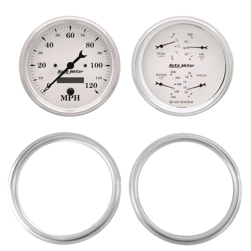 [ATM-7039-08] AutoMeter GAUGE KIT, 2 PC, CHEVY TRUCK 47-53, 2 X 5", OLD-TYME WHITE