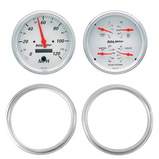 [ATM-7039-03] AutoMeter GAUGE KIT, 2 PC, CHEVY TRUCK 47-53, 2 X 5", ARCTIC WHITE