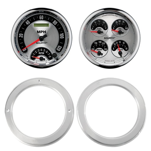 [ATM-7037-01] AutoMeter GAUGE KIT, 2 PC, CHEVY TRUCK 54-55, 2 X 5", AMERICAN MUSCLE