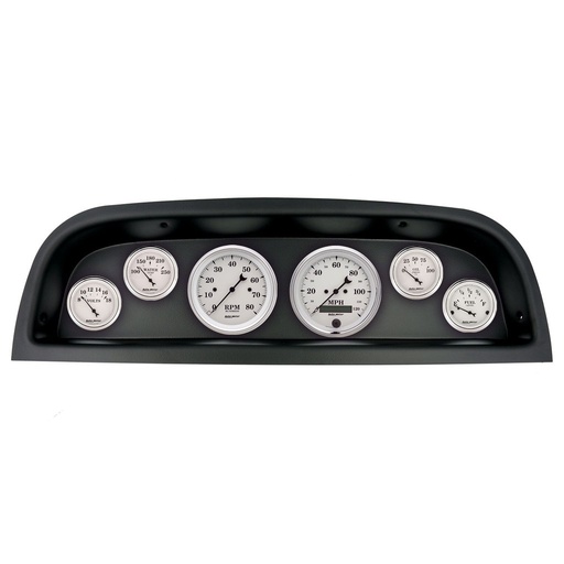 [ATM-2103-08] AutoMeter GAUGE KIT, 6 PC, (3 3/8" X2, 2 1/16" X4), CHEVROLET TRUCK 60-63, OLD-TYME WHITE