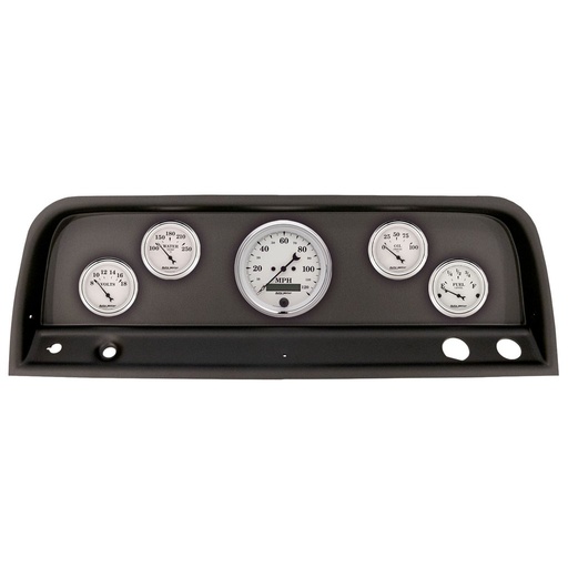 [ATM-2109-08] AutoMeter GAUGE KIT, 5 PC, (3 3/8" X1, 2 1/16" X4), CHEVROLET TRUCK 64-66, OLD-TYME WHITE