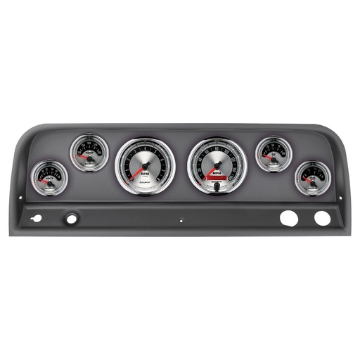 [ATM-2128-01] AutoMeter GAUGE KIT, 6 PC, CHEVY TRUCK 64-66, TACH/MPH/FUEL/OILP/WTMP/VOLT, AMERICAN MUSCLE