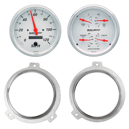 [ATM-7038-03] AutoMeter GAUGE KIT, 2 PC, CHEVY CAR 51-52, 2 X 5", ARCTIC WHITE