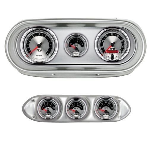 [ATM-2127-01] AutoMeter GAUGE KIT, 6 PC, NOVA 62-65, TACH/MPH/FUEL/OILP/WTMP/VOLT, AMERICAN MUSCLE