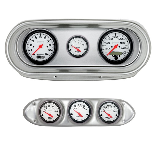 [ATM-2127-09] AutoMeter GAUGE KIT, 6 PC, NOVA 62-65, TACH/MPH/FUEL/OILP/WTMP/VOLT, PHANTOM