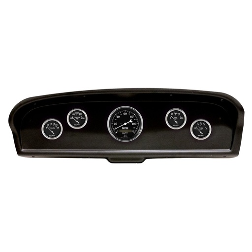 [ATM-2105-07] AutoMeter GAUGE KIT, 5 PC, (3 3/8" X1, 2 1/16" X4), FORD TRUCK 61-66, OLD TYME BLACK