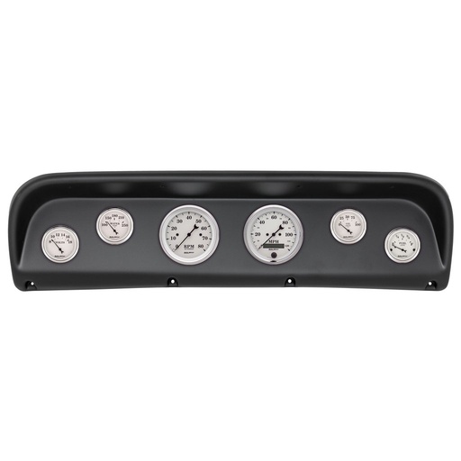 [ATM-2145-08] AutoMeter GAUGE KIT, 6 PC, FORD TRUCK 67-72, TACH/MPH/FUEL/OILP/WTMP/VOLT, OLD-TYME WHITE