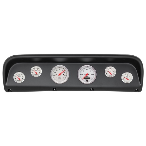 [ATM-2145-03] AutoMeter GAUGE KIT, 6 PC, FORD TRUCK 67-72, TACH/MPH/FUEL/OILP/WTMP/VOLT, ARCTIC WHITE