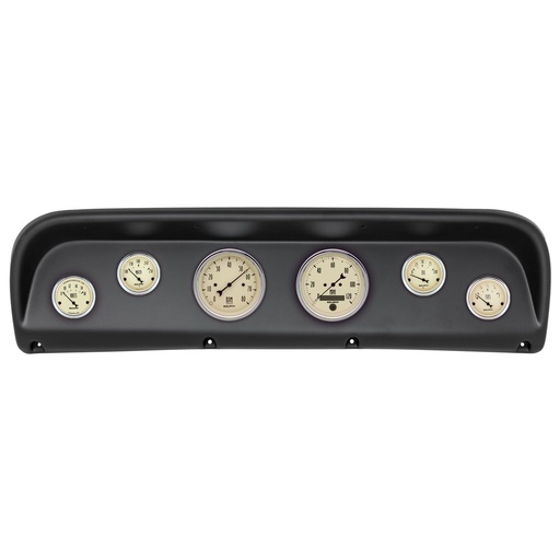 [ATM-2145-02] AutoMeter GAUGE KIT, 6 PC, FORD TRUCK 67-72, TACH/MPH/FUEL/OILP/WTMP/VOLT, ANTIQUE BEIGE