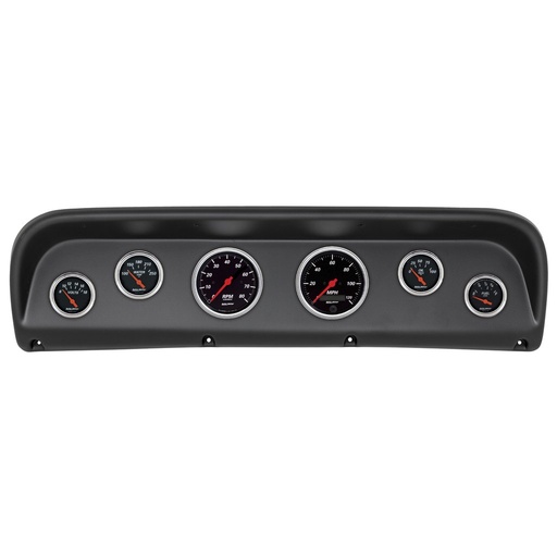 [ATM-2145-06] AutoMeter GAUGE KIT, 6 PC, FORD TRUCK 67-72, TACH/MPH/FUEL/OILP/WTMP/VOLT, DESIGNER BLACK