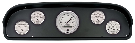 [ATM-2100-08] AutoMeter GAUGE KIT, 5 PC, (3 3/8" X1, 2 1/16" X4), FORD F100 57-60, OLD-TYME WHITE