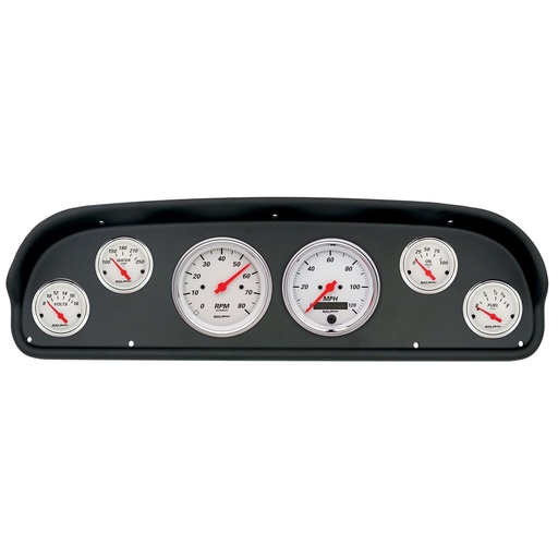 [ATM-2101-03] AutoMeter GAUGE KIT, 6 PC, (3 3/8" X2, 2 1/16" X4), FORD F100 57-60, ARCTIC WHITE
