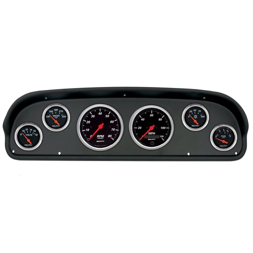 [ATM-2101-06] AutoMeter GAUGE KIT, 6 PC, (3 3/8" X2, 2 1/16" X4), FORD F100 57-60, DESIGNER BLACK