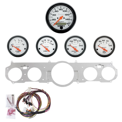 [ATM-7035-09] AutoMeter GAUGE KIT, 5 PC, MUSTANG 65-66, MPH/FUEL/OILP/WTMP/BAT, PHANTOM