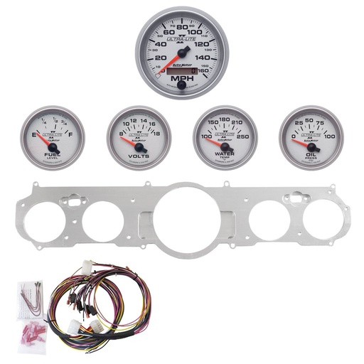 [ATM-7035-14] AutoMeter GAUGE KIT, 5 PC, MUSTANG 65-66, MPH/FUEL/OILP/WTMP/BAT, ULTRA-LITE II