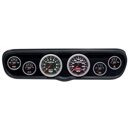 [ATM-2110-12] AutoMeter GAUGE KIT, 6 PC, (3 3/8" X2, 2 1/16" X4), FORD MUSTANG 66, SPORT-COMP II