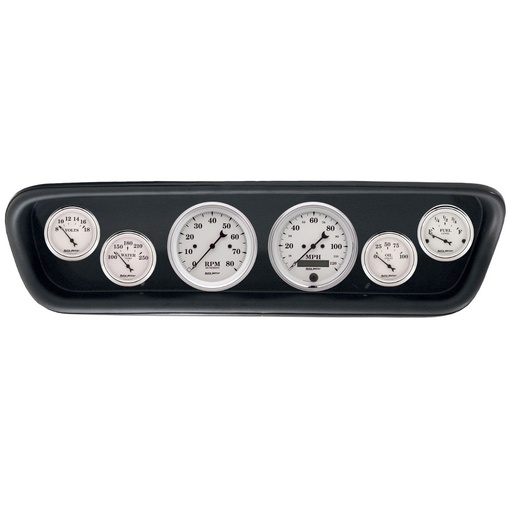 [ATM-2107-08] AutoMeter GAUGE KIT, 6 PC, (3 3/8" X2, 2 1/16" X4), FORD MUSTANG 64-65, OLD-TYME WHITE