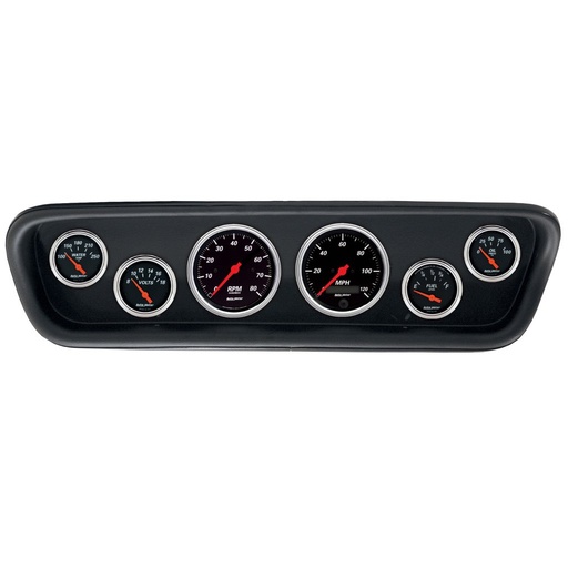 [ATM-2107-06] AutoMeter GAUGE KIT, 6 PC, (3 3/8" X2, 2 1/16" X4), FORD MUSTANG 64-65, DESIGNER BLACK