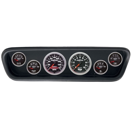 [ATM-2107-12] AutoMeter GAUGE KIT, 6 PC, (3 3/8" X2, 2 1/16" X4), FORD MUSTANG 64-65, SPORT-COMP II
