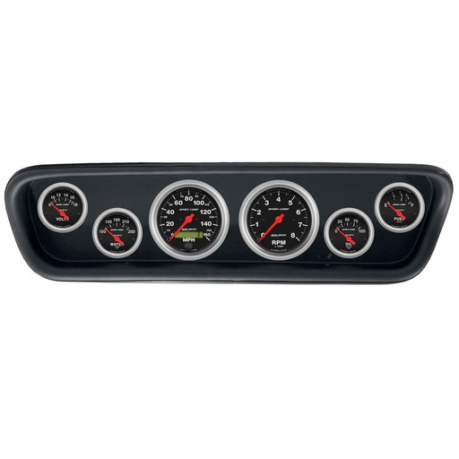[ATM-2107-11] AutoMeter GAUGE KIT, 6 PC, (3 3/8" X2, 2 1/16" X4), FORD MUSTANG 64-65, SPORT-COMP