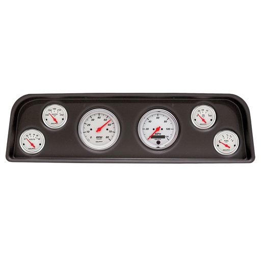 [ATM-2104-03] AutoMeter GAUGE KIT, 6 PC, (3 3/8" x2, 2 1/16" x4), GMC TRUCK C/K/SUBURBAN 60-66, ARCTIC WHITE