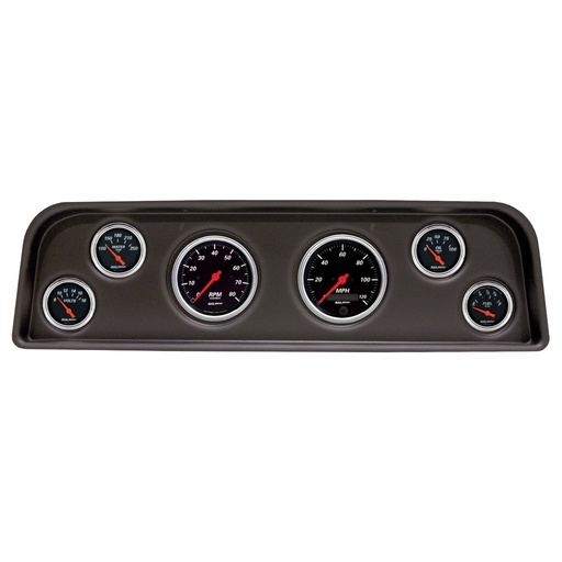 [ATM-2104-06] AutoMeter GAUGE KIT, 6 PC, (3 3/8" x2, 2 1/16" x4), GMC TRUCK C/K/SUBURBAN 60-66, DESIGNER BLACK
