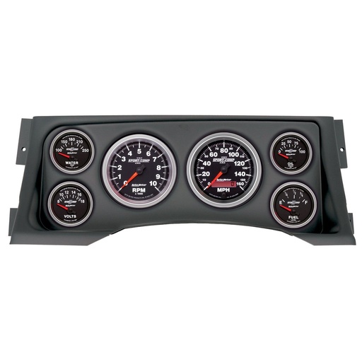 [ATM-2928-12] AutoMeter GAUGE KIT, 6 PC, (3 3/8" X2, 2 1/16" X4), CHEVY/GMC TRUCK 95-98, SPORT-COMP II