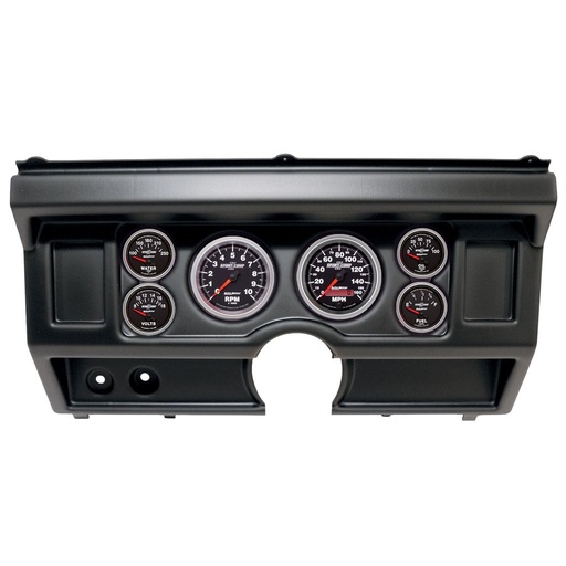 [ATM-2918-12] AutoMeter GAUGE KIT, 6 PC, (3 3/8" X2, 2 1/16" X4), FORD TRUCK NO AC 80-86, SPORT-COMP II