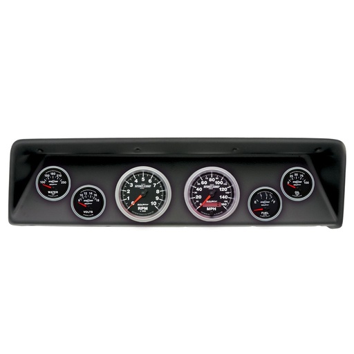 [ATM-2112-12] AutoMeter GAUGE KIT, 6 PC, (3 3/8" X2, 2 1/16" X4), CHEVROLET NOVA 66-67, SPORT-COMP II