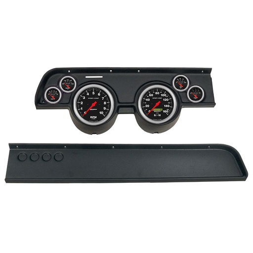 [ATM-2114-11] AutoMeter GAUGE KIT, 6 PC, (5" X2, 2 1/16" X4), MERC COUGAR NO AC 67-68, SPORT-COMP