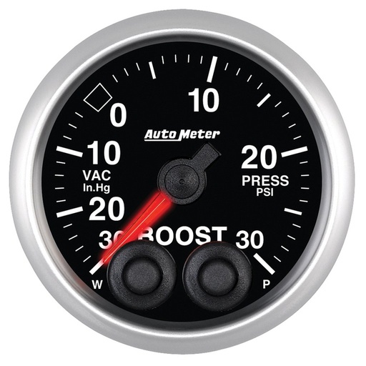[ATM-5677] AutoMeter 2-1/16" BOOST/VACUUM, 30 IN HG/30 PSI, STEPPER MOTOR, ELITE