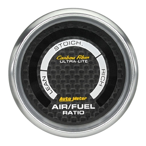 [ATM-4775] AutoMeter 2-1/16" NARROWBAND AIR/FUEL RATIO, LEAN-RICH, CARBON FIBER