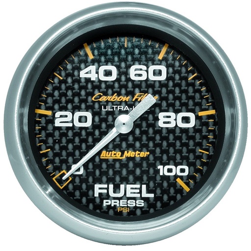 [ATM-4863] AutoMeter 2-5/8" FUEL PRESSURE, 0-100 PSI, PEAK/WARN, STEPPER MOTOR, CARBON FIBER